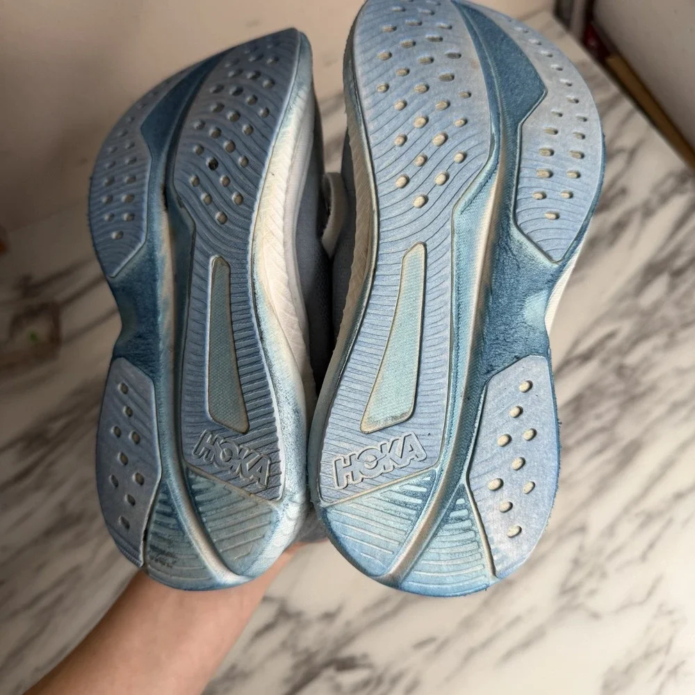 Hoka One One Mach 6 Womens Size 6.5 Blue Athletic Running Shoes Sneakers Comfort
